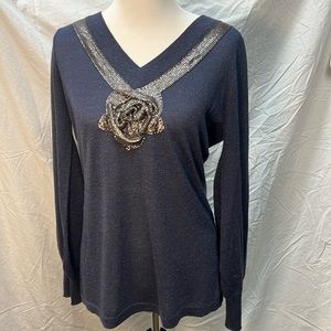 Pamela Dennis Detailed Sweater